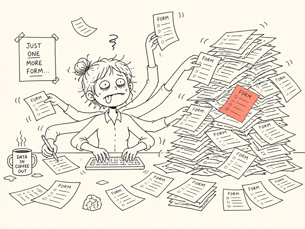 You have to manual entry everything!